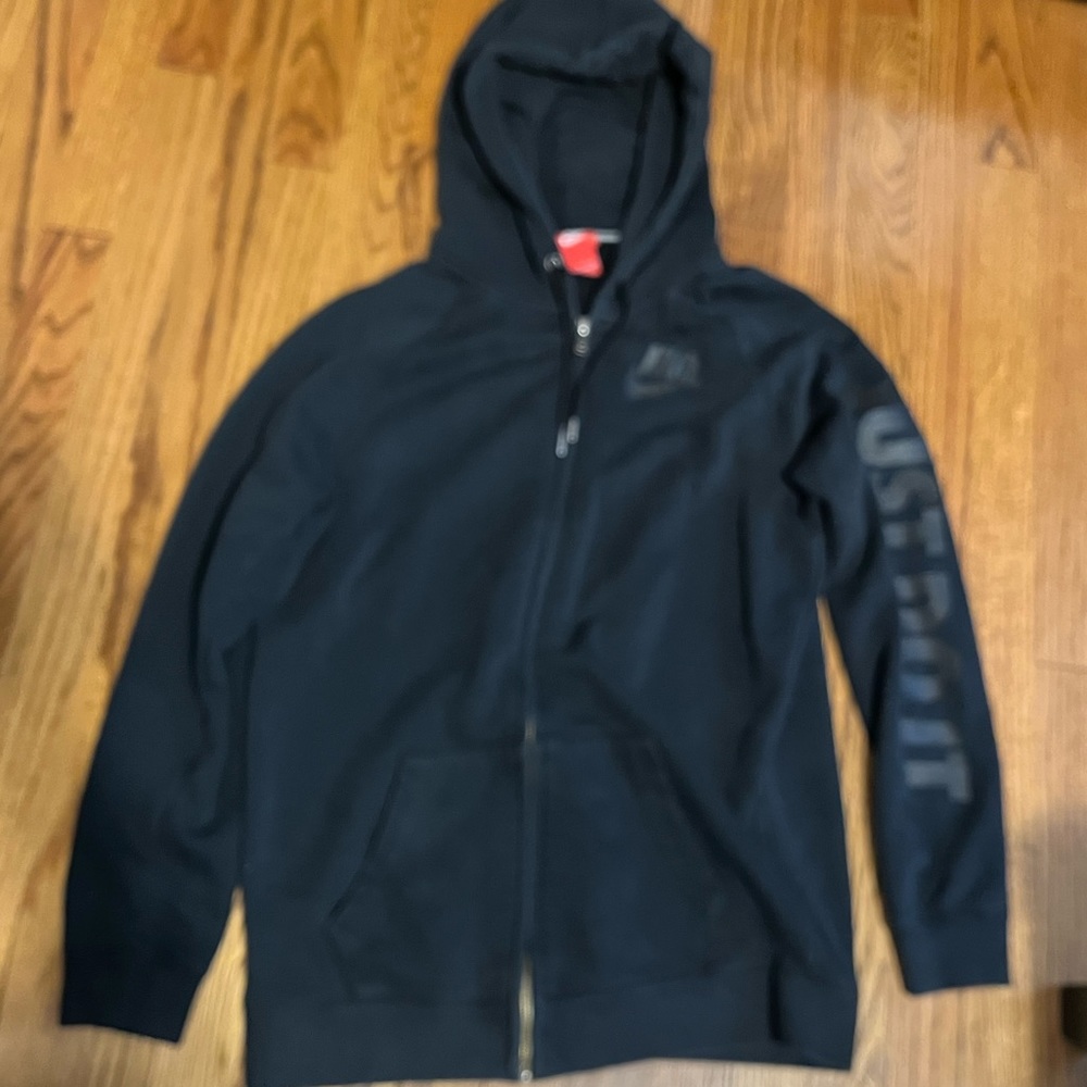 Nike Black Full-Zip Hoodie GUC